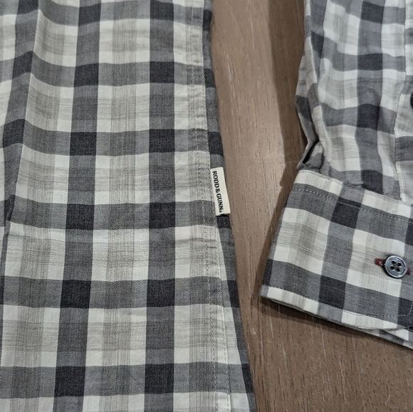 Mens Rodd & Gunn "Bolton" Check Flannel LS Button Up Shirt Ash - Picture 4 of 6